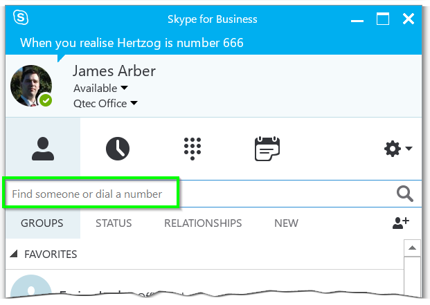 skype for business keyboard shortcuts status