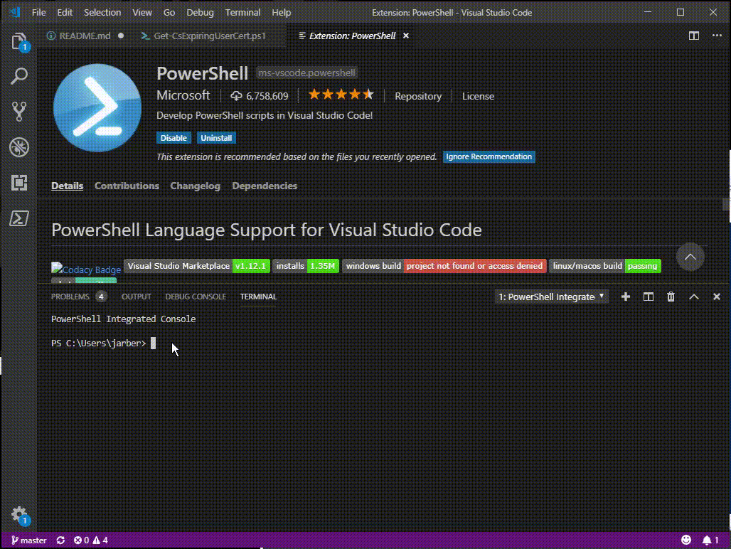 BounShell in VsCode